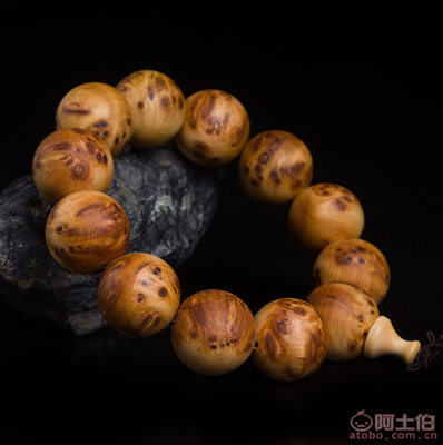 檀之阁千年太行崖柏手串 木质瘤疤佛珠的匠心之选